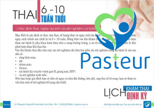 Lịch khám thai định kỳ chuẩn - Phòng khám thai Đà Nẵng tại Pasteur Ảnh minh họa