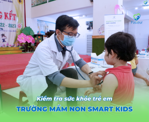 KIỂM TRA SỨC KHỎE CÁC BÉ TRƯỜNG MẦM NON SMART KIDS Ảnh minh họa