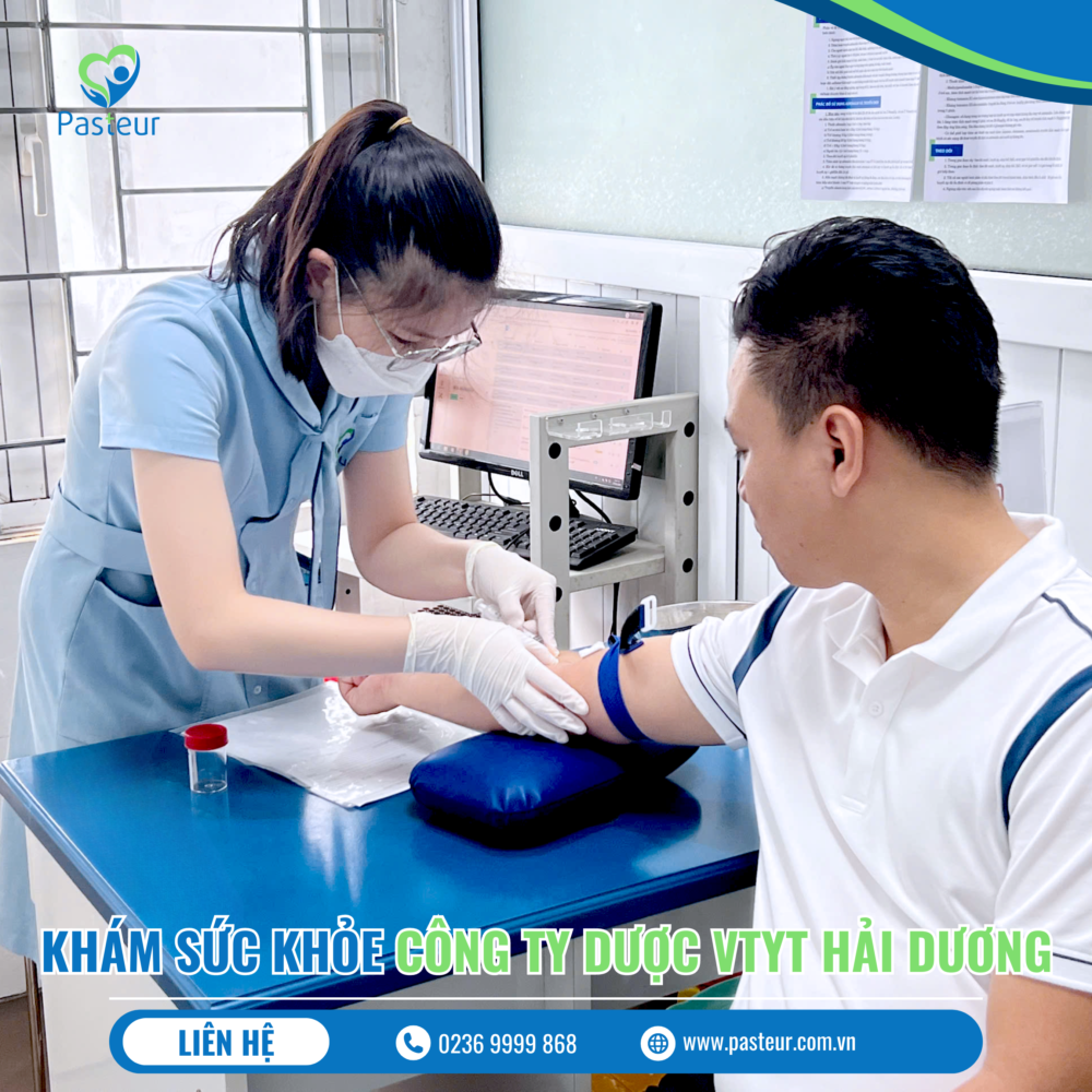 CÔNG TY CP DƯỢC VẬT TƯ Y TẾ HẢI DƯƠNG KHÁM SỨC KHỎE DOANH NGHIỆP TẠI PK PASTEUR Ảnh minh họa