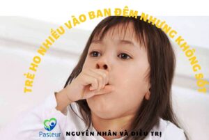 TRẺ HO NHIỀU VÀO BAN ĐÊM NHƯNG KHÔNG SỐT- 1 SỐ NGUYÊN NHÂN VÀ ĐIỀU TRỊ Ảnh minh họa